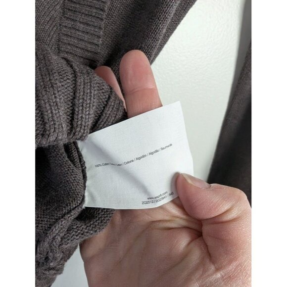 Vintage Y2K Esprit Sweater Women's Size Large Preppy Academia Chocolate Brown - Picture 5 of 12